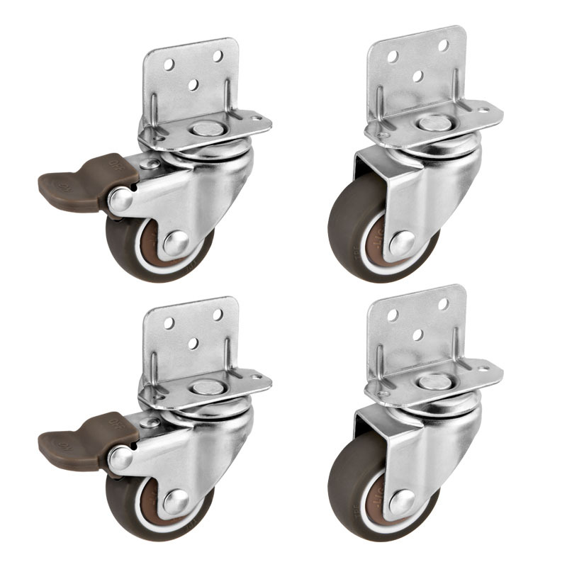Baby Nursery Trolley - 4Pcs L Type Furniture Casters Heavy