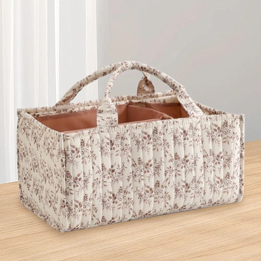 Baby Nursery Must Haves - Floral Nursery Storage Basket with Removable