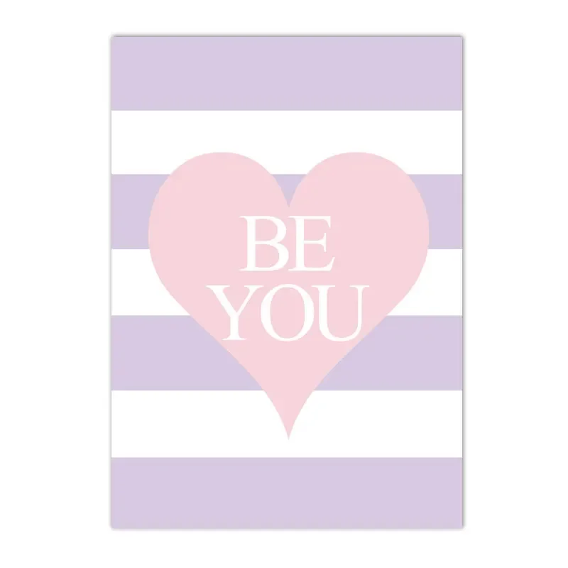 Baby Unicorn Nursery - Pink Unicorn Rainbow Love Heart Quotes