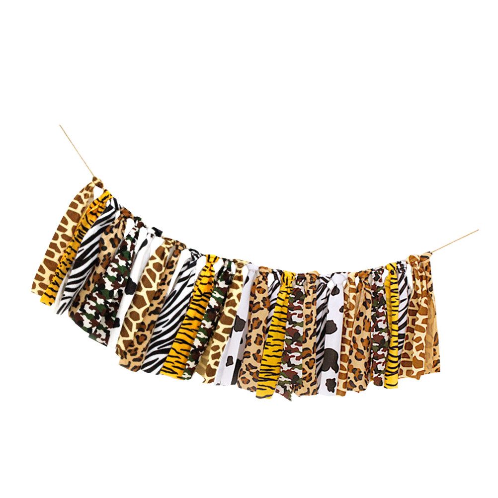 Baby Nursery Chair - 1Pcs Baby Birthday Banner Colorful Leopard