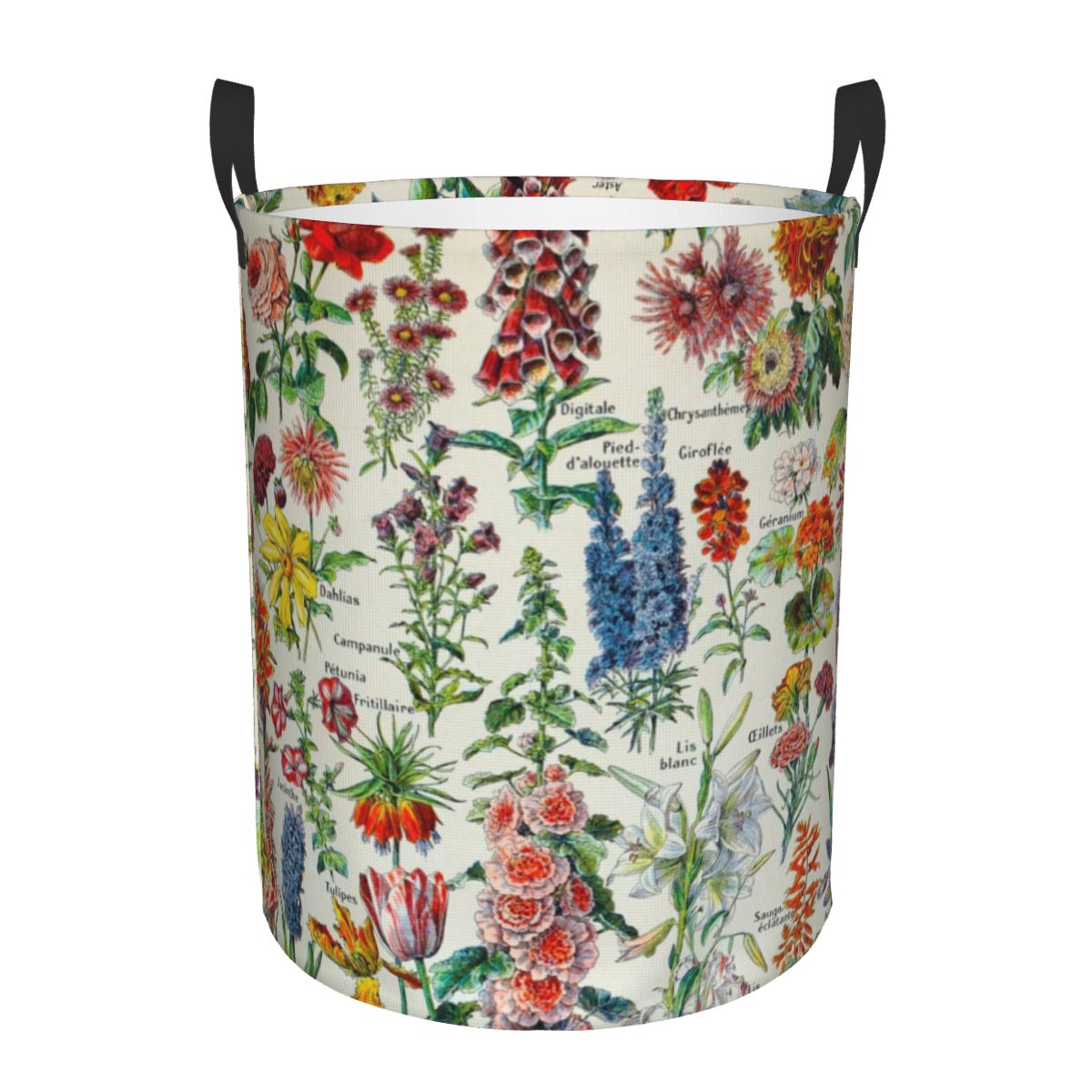 Baby Nursery Laundry Basket - Custom Adolphe Millot HD Fleurs Laundry