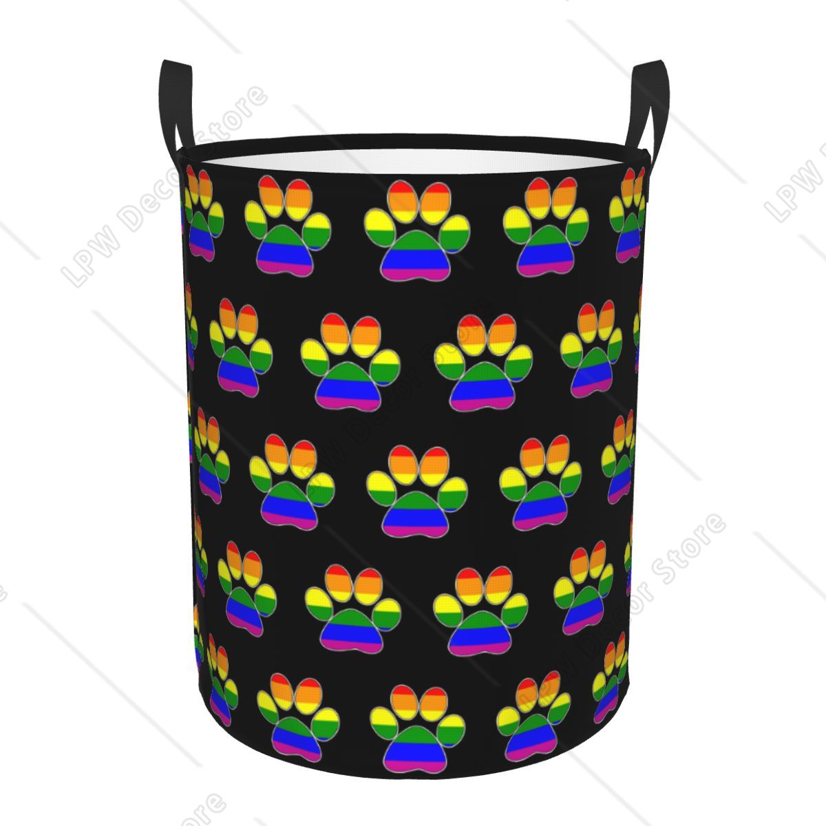 Baby Nursery Laundry Basket - Custom LGBT Pride Gay Paw Laundry