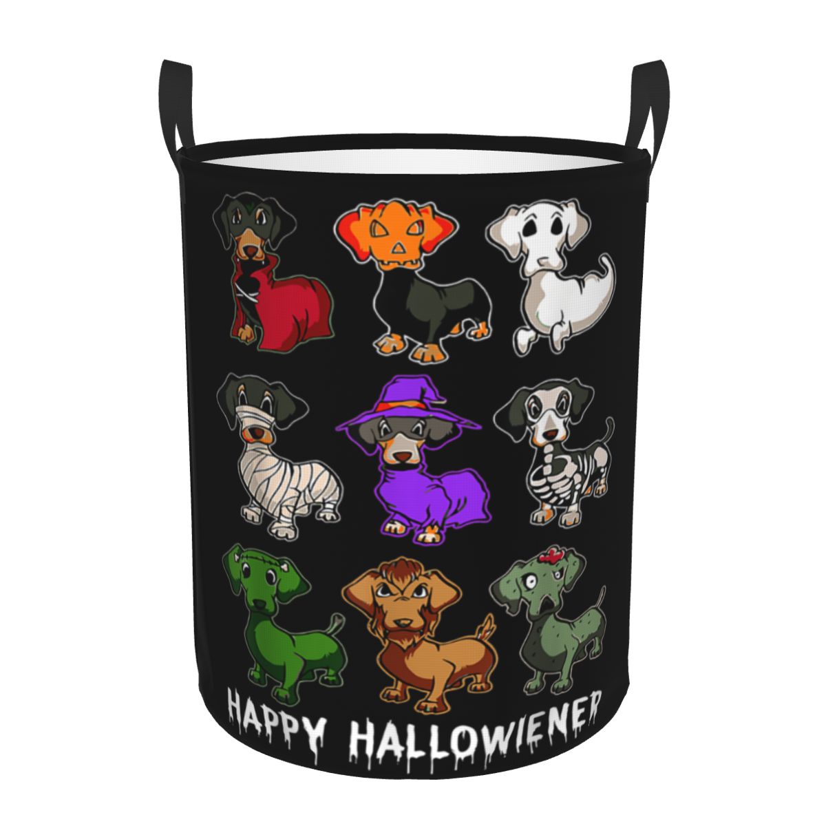 Baby Nursery Laundry Basket - Happy Hallowiener Funny Dachshund Halloween Laundry