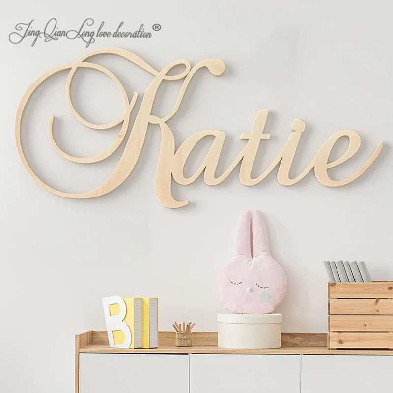 Custom Wooden Name Sign for Ba - Baby Nursery Name Letters recension och pris