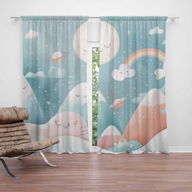 Mountain Rainbow Baby Nursery  - Baby Nursery Blackout Curtains recension och pris