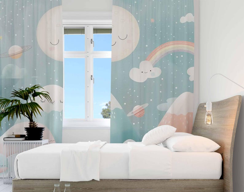 Mountain Rainbow Baby Nursery  - Baby Nursery Blackout Curtains recension och pris