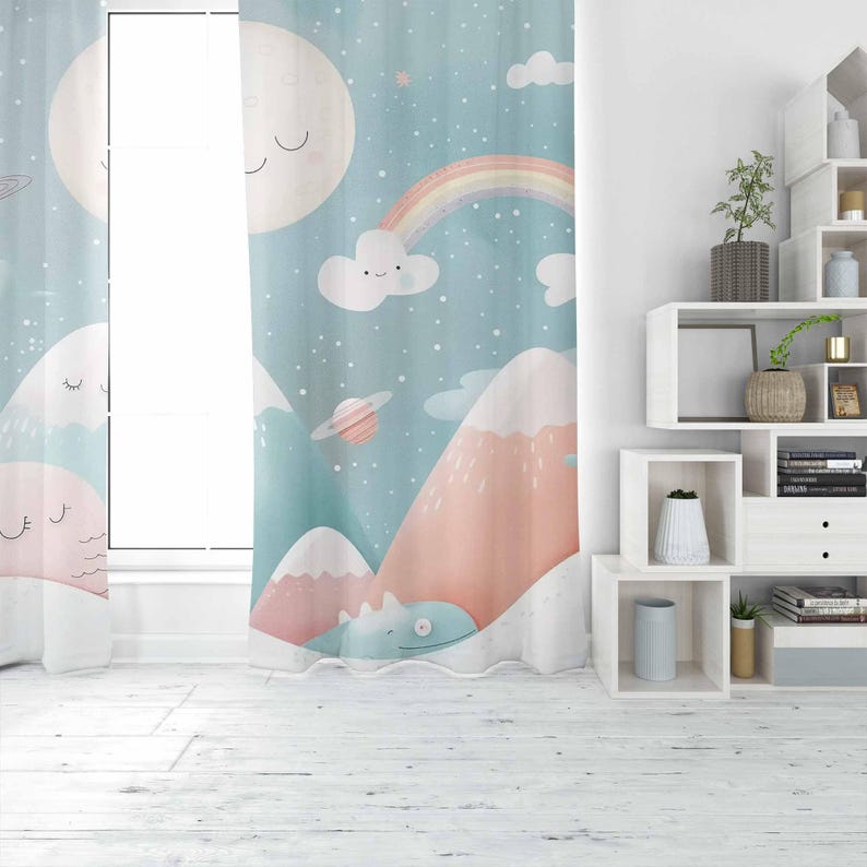 Mountain Rainbow Baby Nursery  - Baby Nursery Blackout Curtains recension och pris