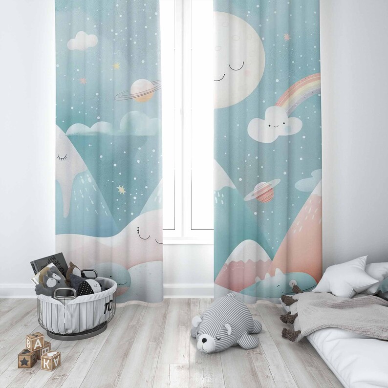 Mountain Rainbow Baby Nursery  - Baby Nursery Blackout Curtains recension och pris