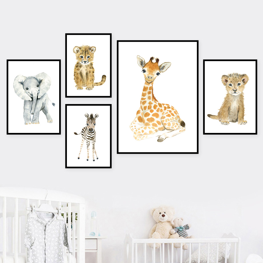 Elephant Fox Zebra Giraffe Leo - Baby Zebra Nursery recension och pris