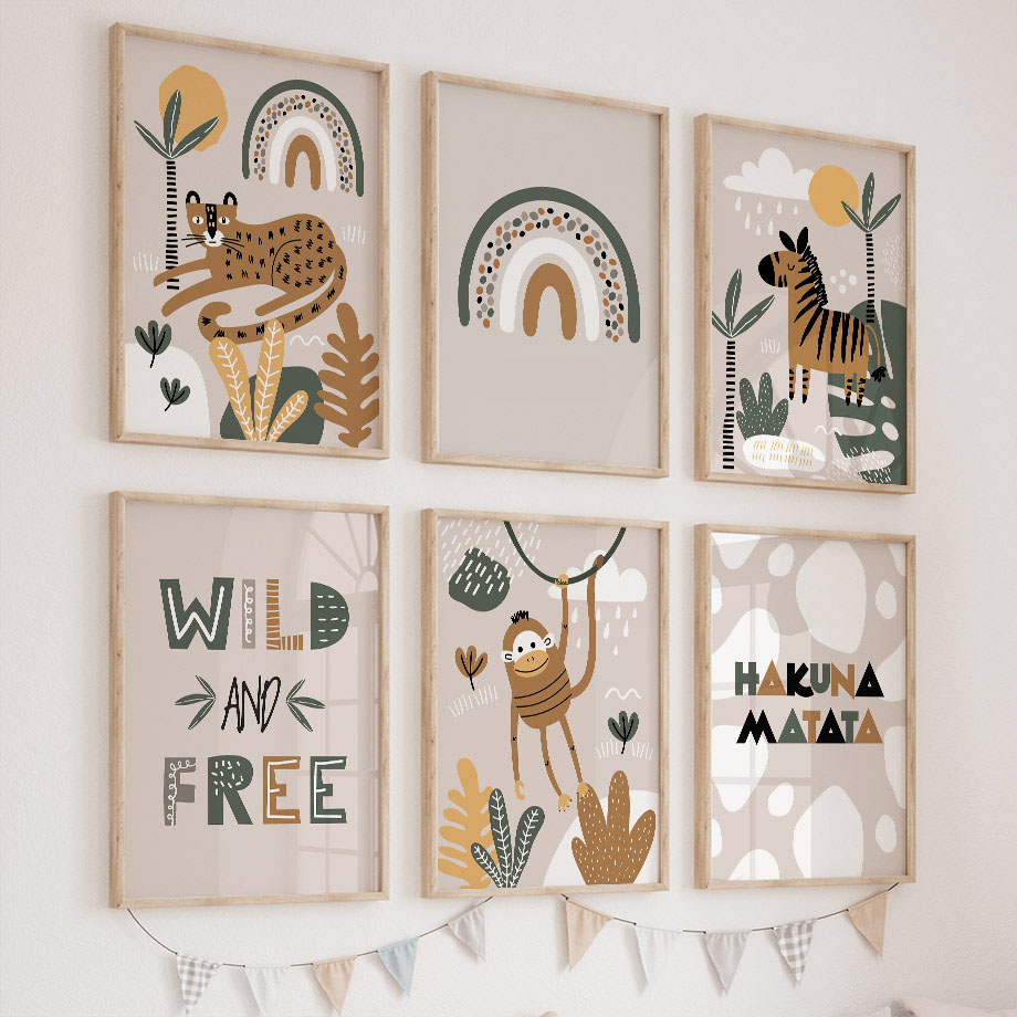 Leopard Zebra Monkey Jungle An - Baby Zebra Nursery recension och pris