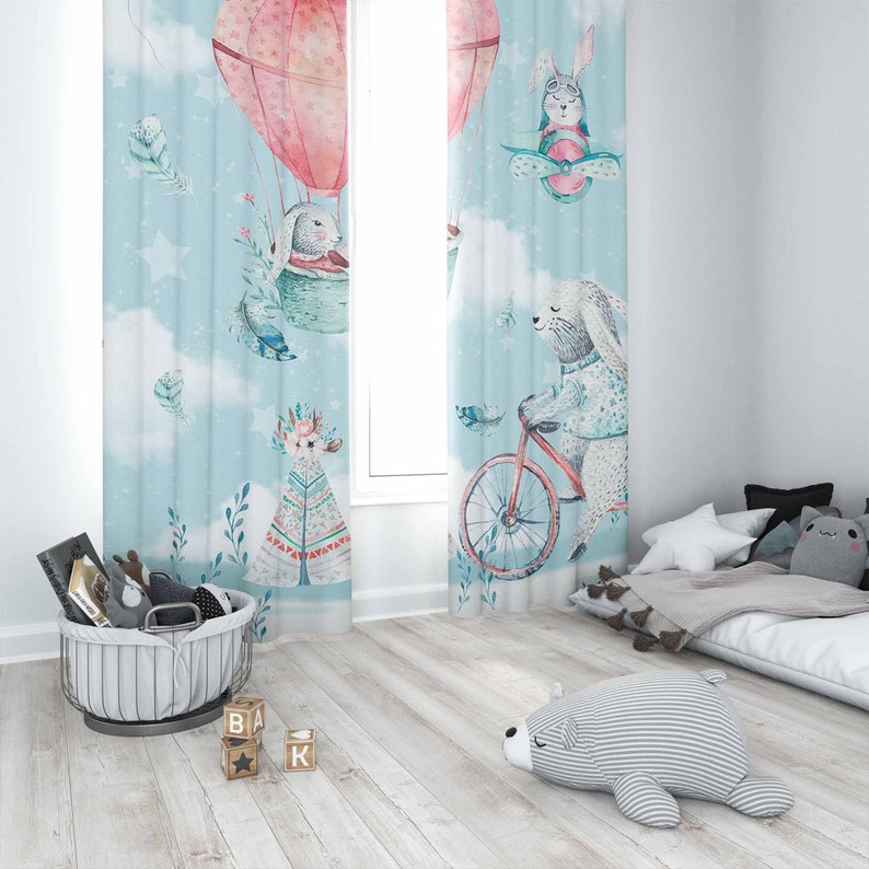 Little Bunny Nursery Curtain K - Baby Nursery Blackout Curtains recension och pris