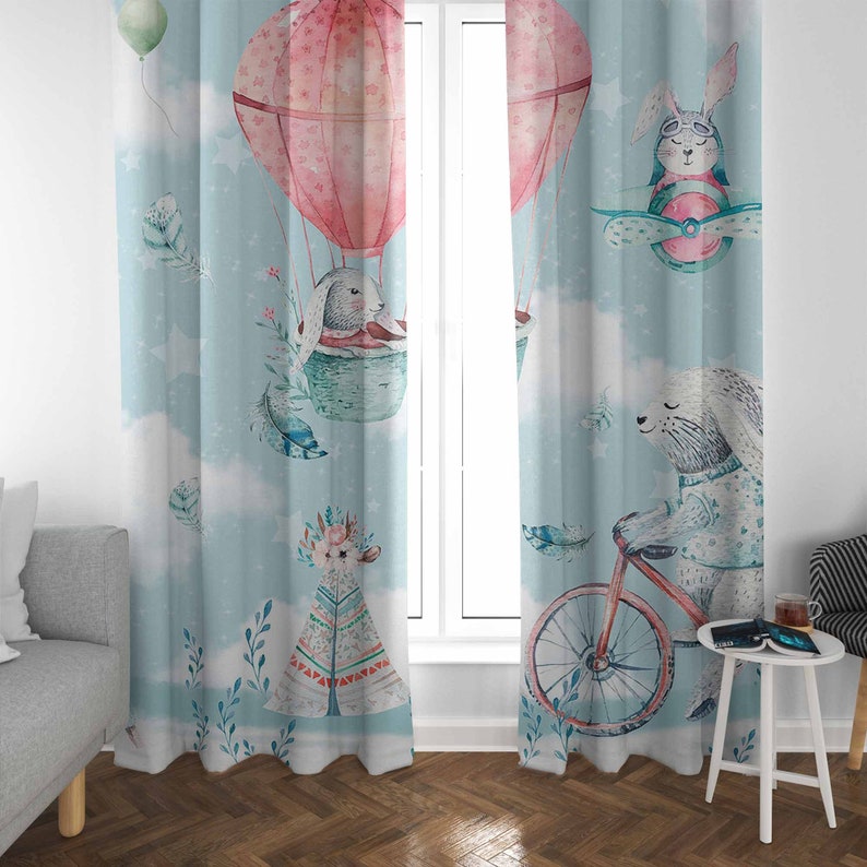Little Bunny Nursery Curtain K - Baby Nursery Blackout Curtains recension och pris