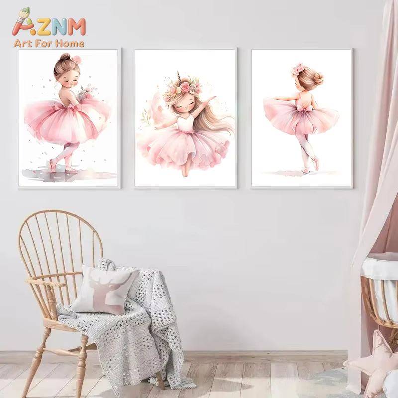 1PC,Pink Ballerina Girl Unicor - Baby Unicorn Nursery recension och pris