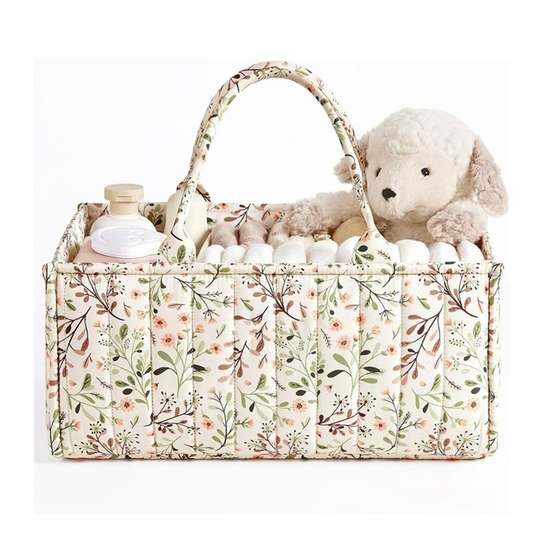 WOTT-Stylish Floral Diaper Cad - Baby Nursery Must Haves recension och pris