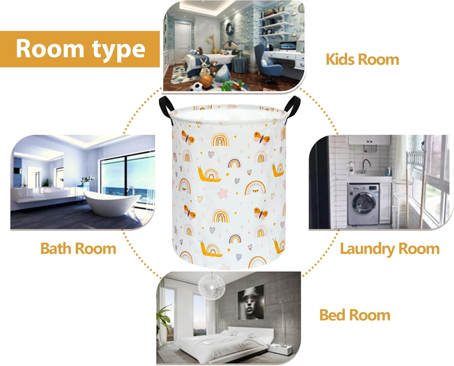 Large Laundry Basket Canvas St - Baby Nursery Laundry Basket recension och pris