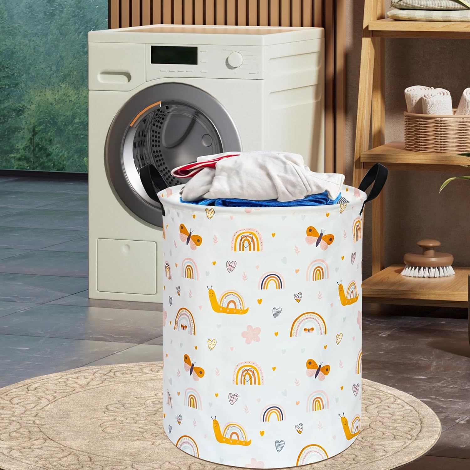 Large Laundry Basket Canvas St - Baby Nursery Laundry Basket recension och pris