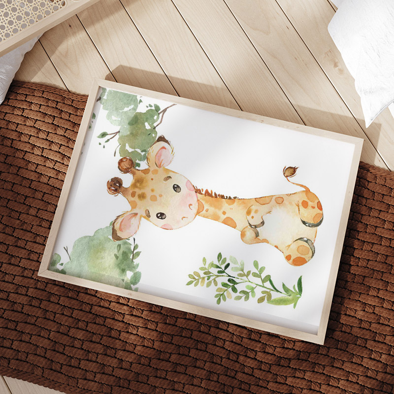 Lion Elephant Giraffe Monkey Z - Baby Zebra Nursery recension och pris