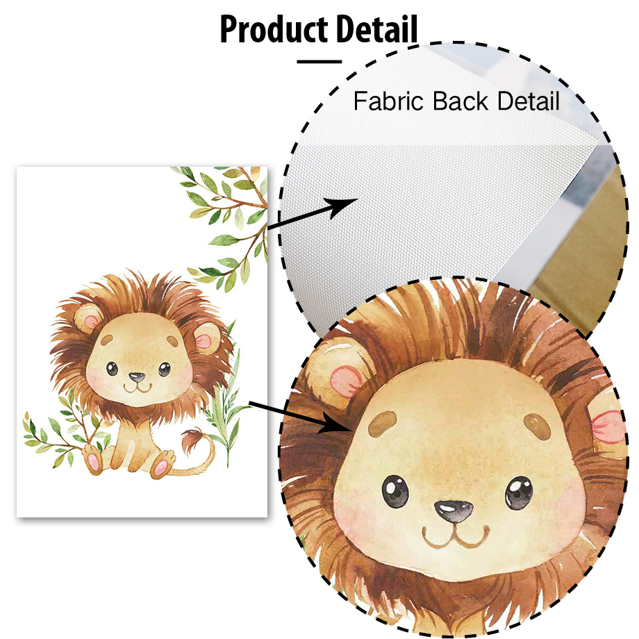 Lion Elephant Giraffe Monkey Z - Baby Zebra Nursery recension och pris
