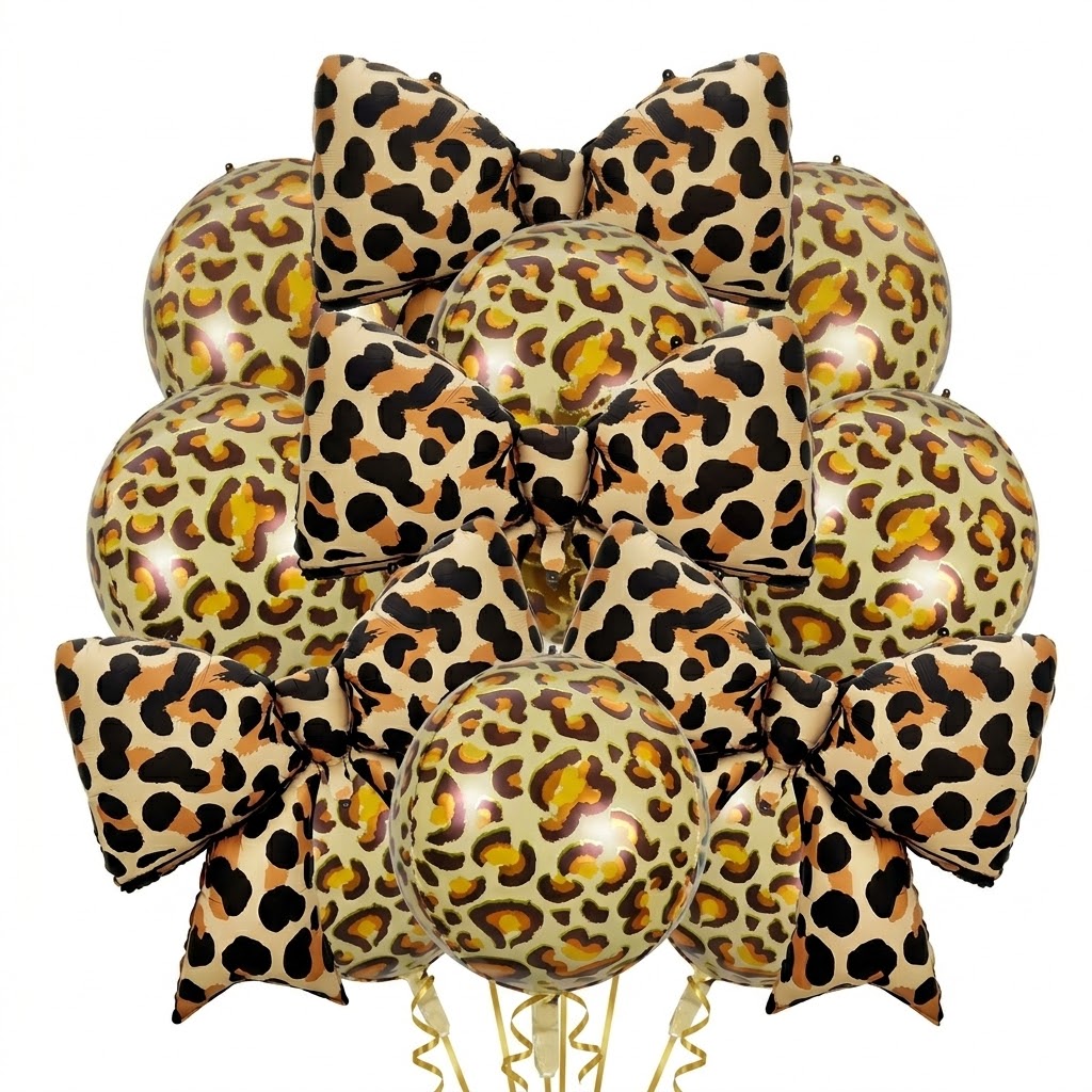 Giant Leopard Print Bowknot Ma - Baby Nursery Jungle Theme recension och pris