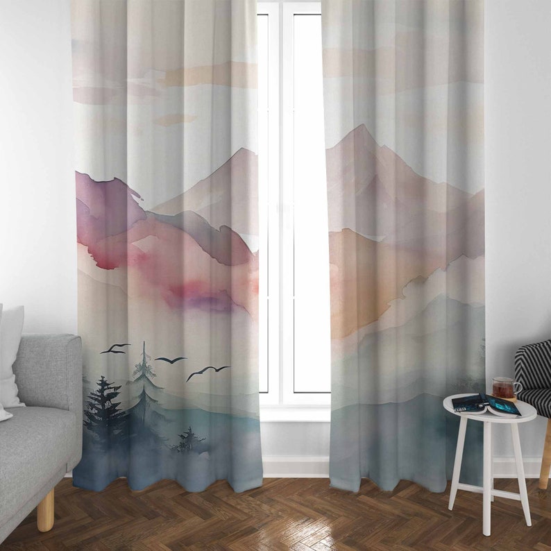 Mountain Forest Nursery Curtai - Baby Nursery Blackout Curtains recension och pris