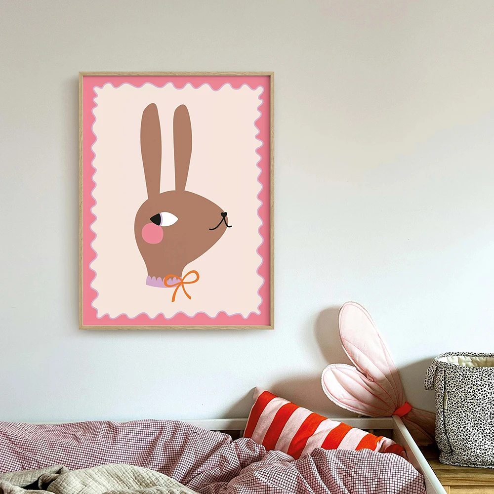 1pc frameless  Funny Animals B - Baby Unicorn Nursery recension och pris