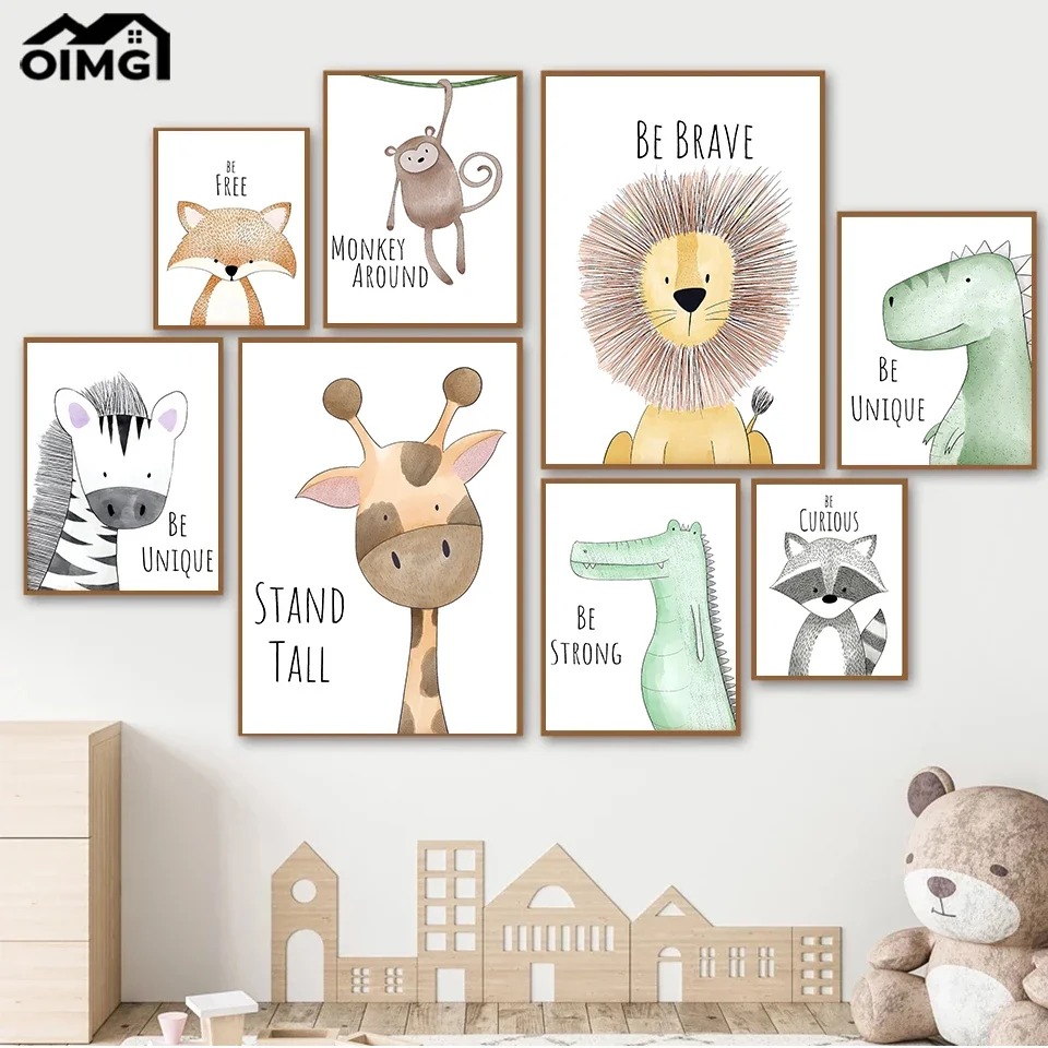 1pc frameless,Baby Lion Zebra  - Baby Zebra Nursery recension och pris