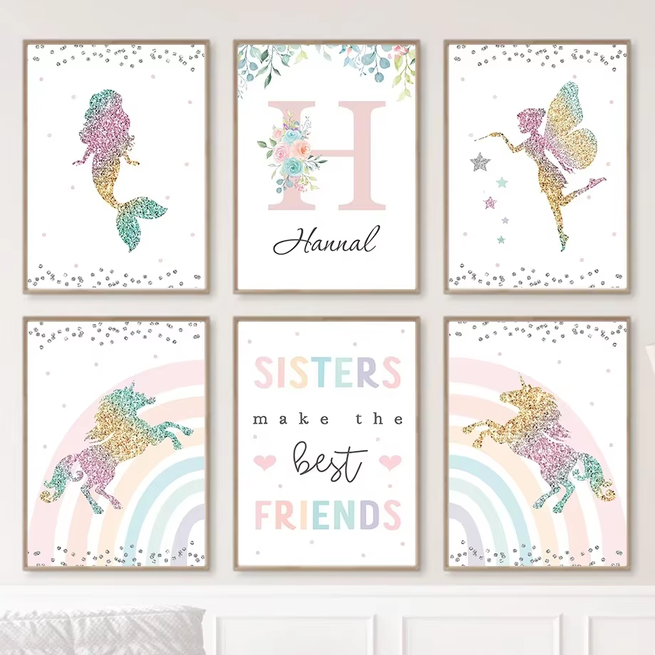 Kawaii Mermaid Angel Girl Unic - Baby Unicorn Nursery recension och pris