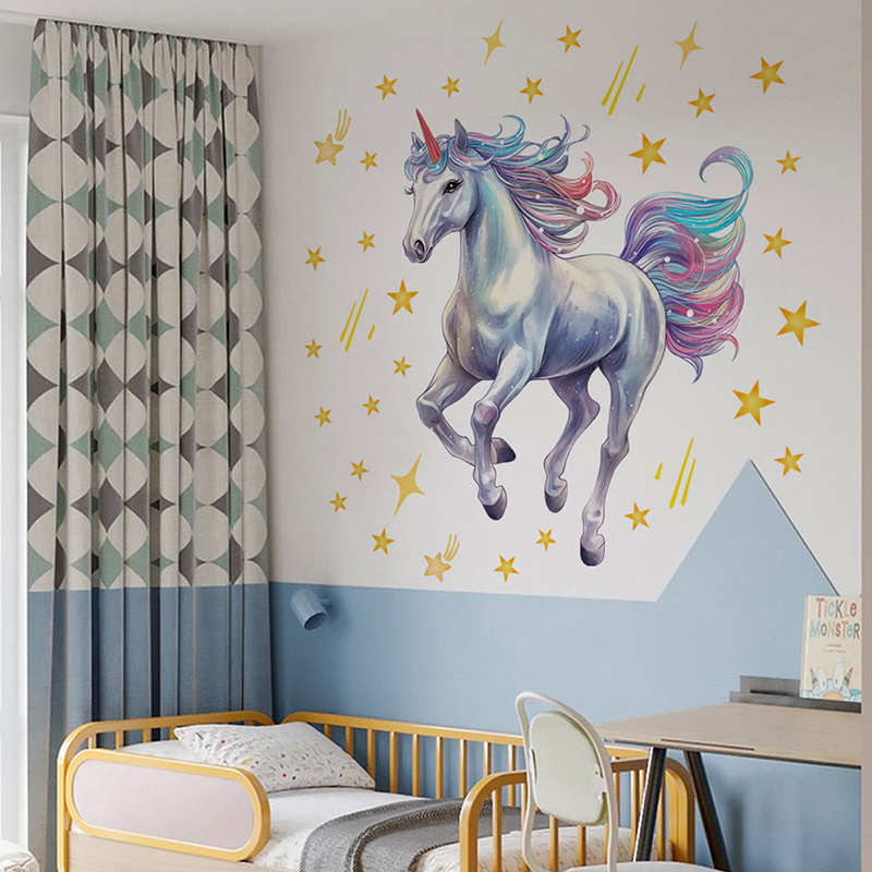 Cartoon Meteor Rainbow Unicorn - Baby Unicorn Nursery recension och pris