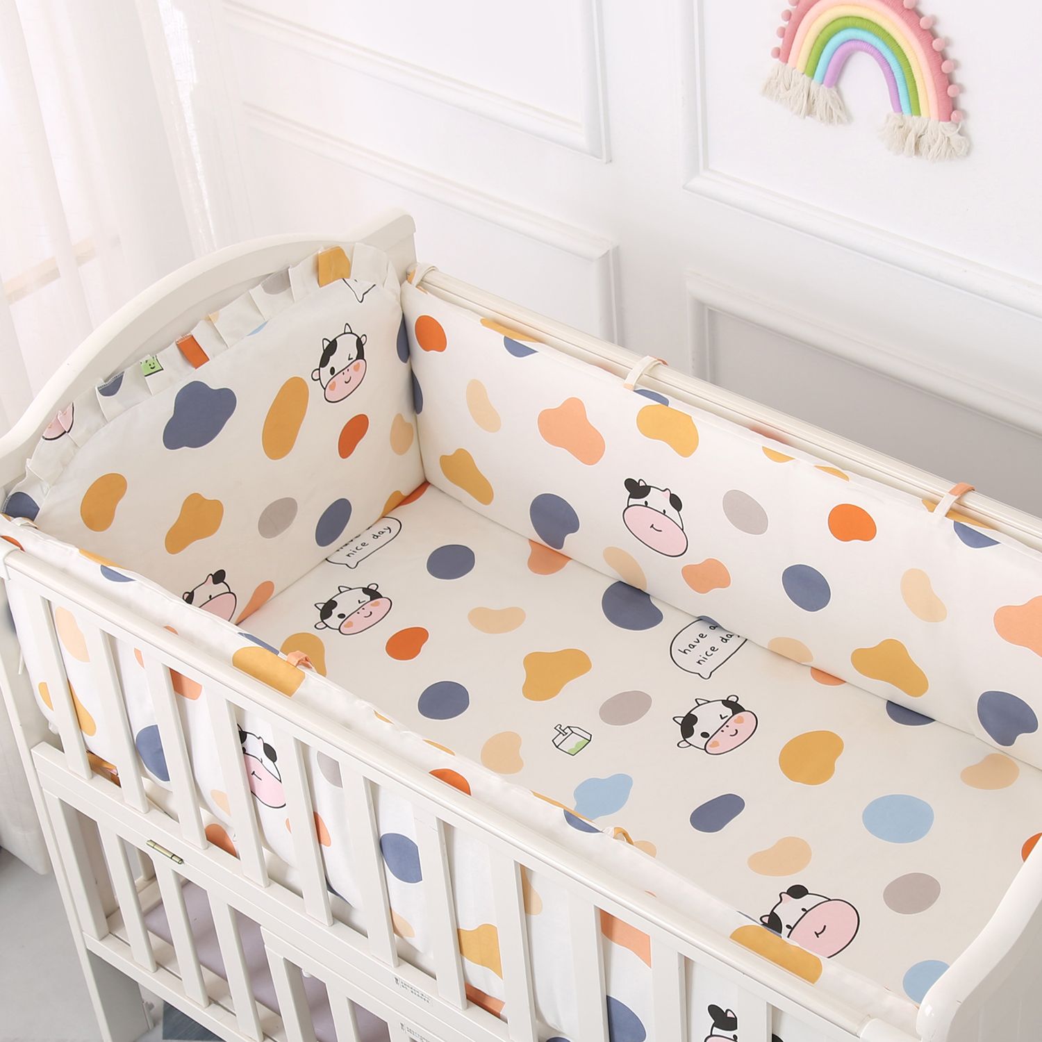 Cartoon Crib Liner 3D Mesh Cot - Baby Nursery Sale recension och pris