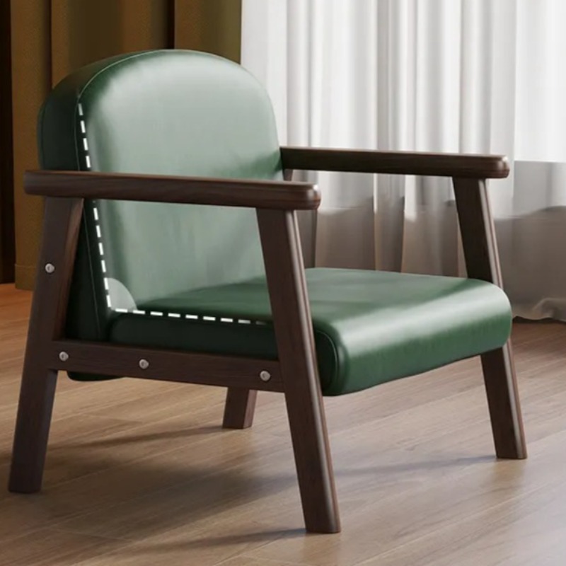 Waxed Leather Kids Armchair To - Baby Nursery Chair recension och pris