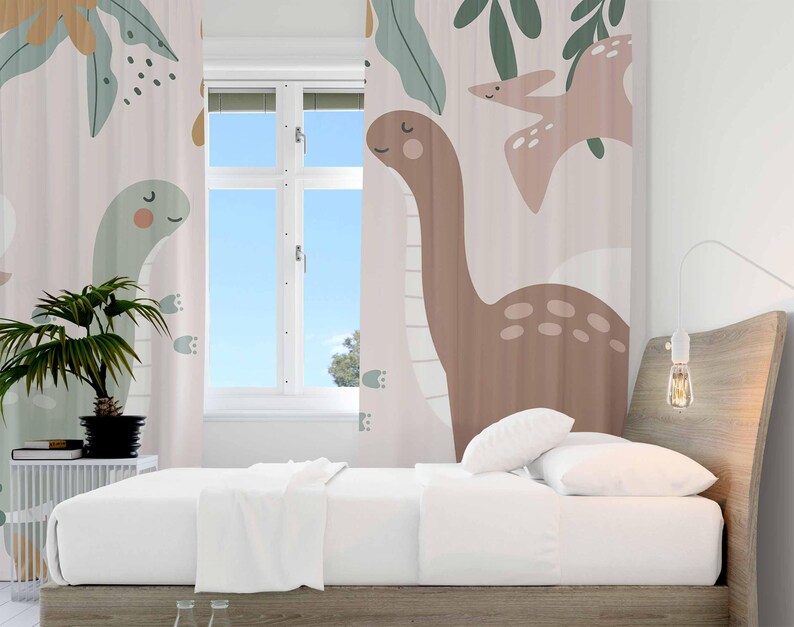 Dinosaur Nursery Curtains Dino - Baby Nursery Blackout Curtains recension och pris