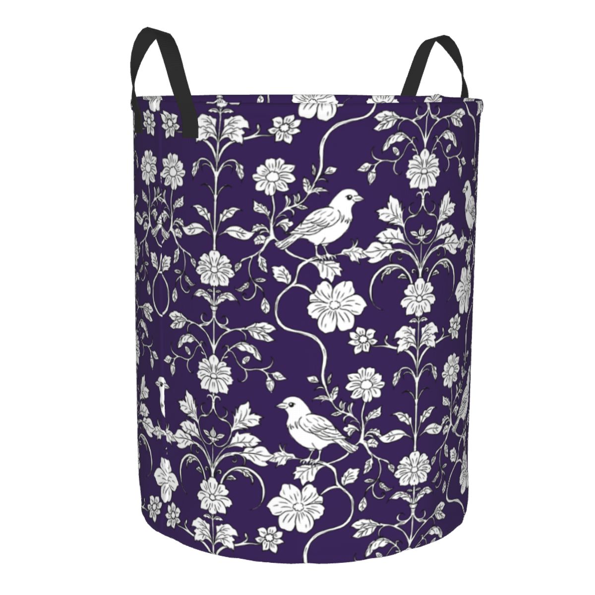 Birds And Flowers Pattern Laun - Baby Nursery Laundry Basket recension och pris