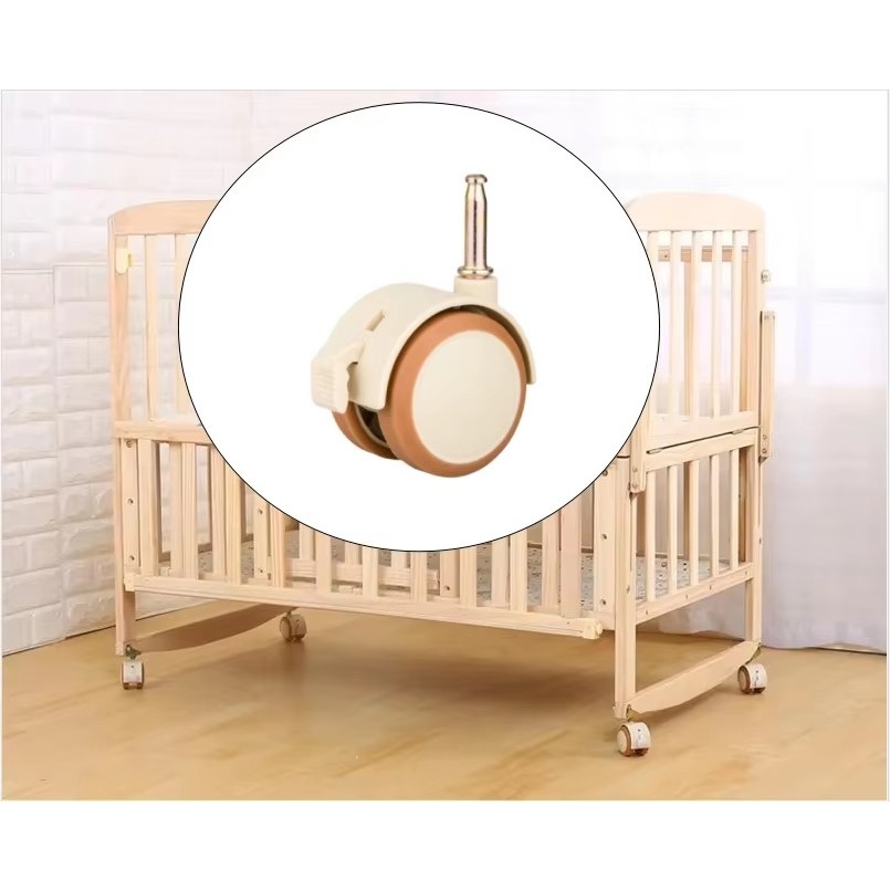 2/4Pcs 2'' Furniture Crib Swiv - Baby Nursery Trolley recension och pris