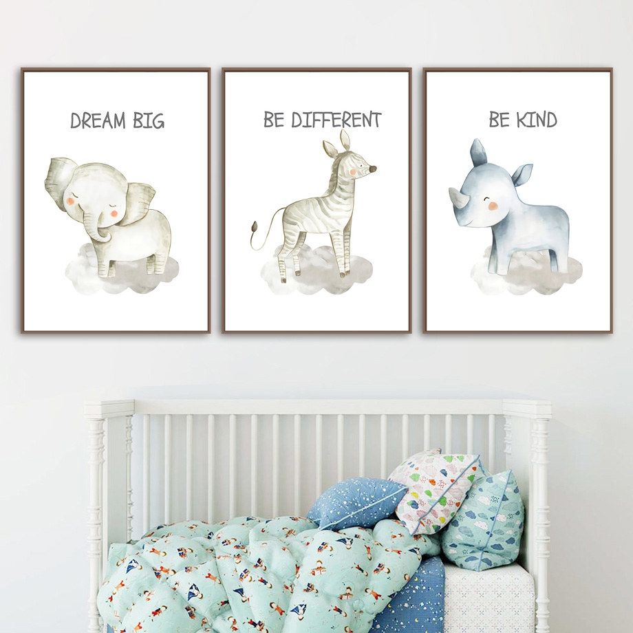 Nursery Wall Art Canvas Painti - Baby Zebra Nursery recension och pris