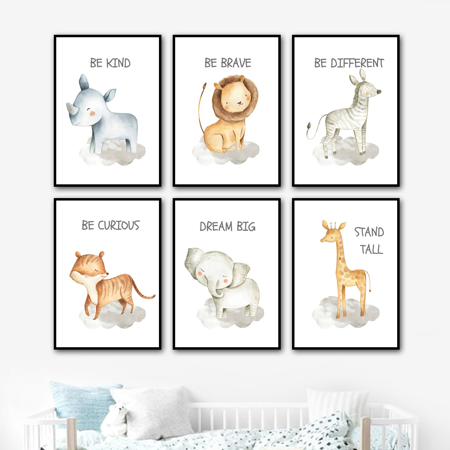 Nursery Wall Art Canvas Painti - Baby Zebra Nursery recension och pris