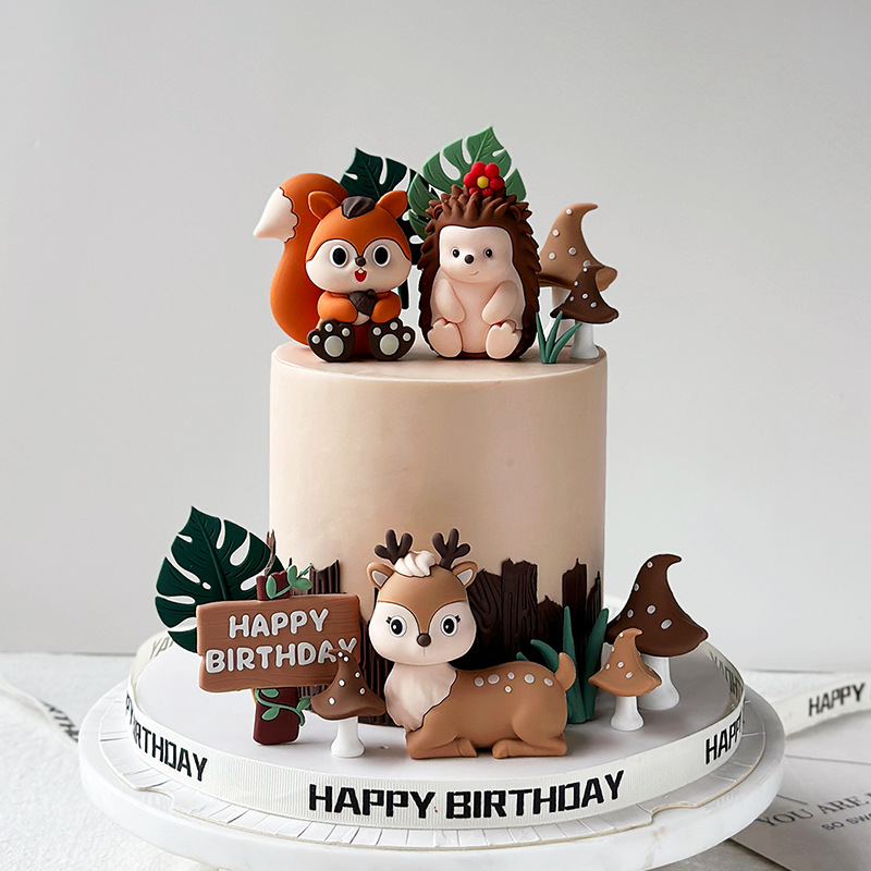 Safari Animal Cake Toppers Set - Baby Nursery Jungle Theme recension och pris
