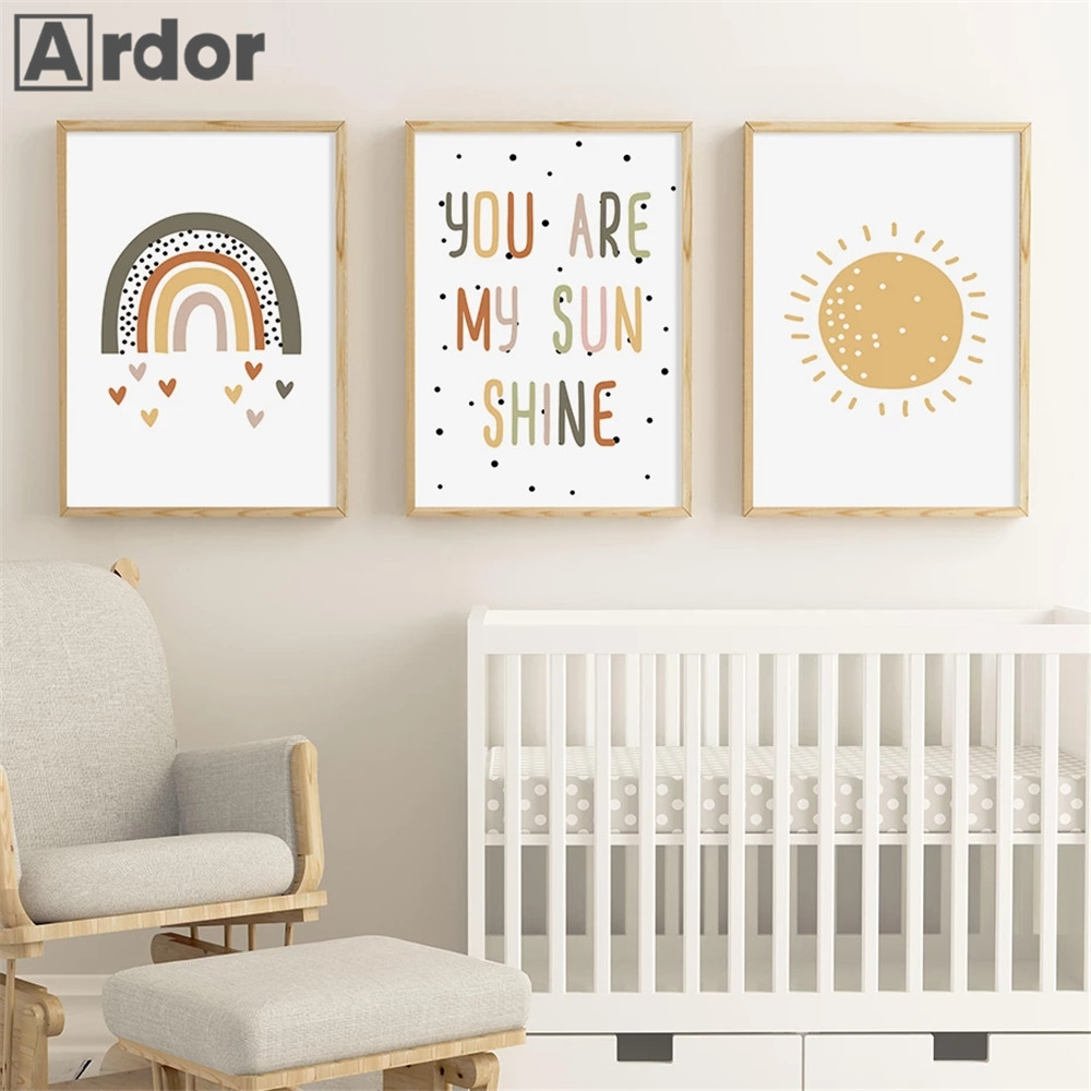 Nursery Wall Prints You Are My - Baby Nursery You Are My Sunshine recension och pris