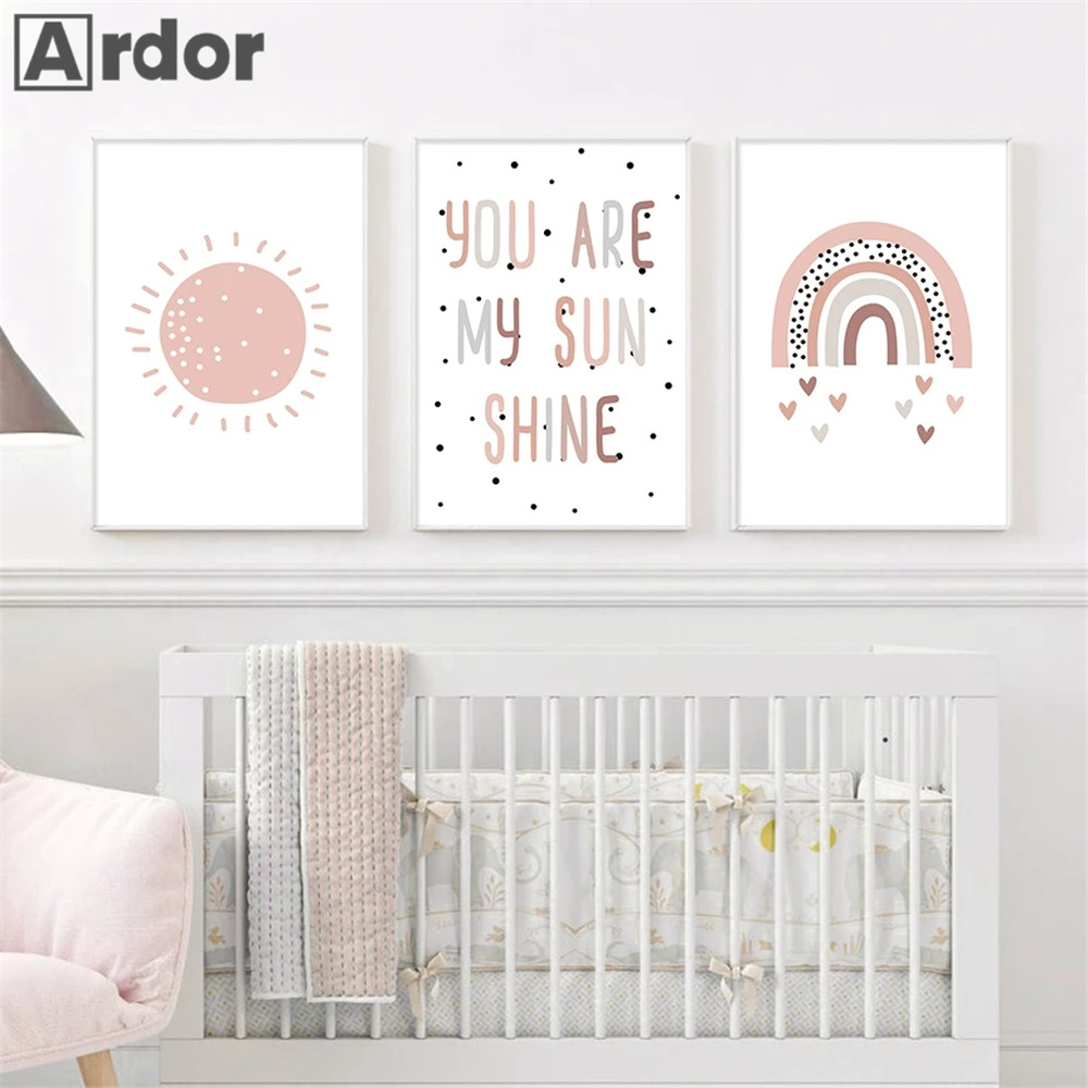 Nursery Wall Prints You Are My - Baby Nursery You Are My Sunshine recension och pris