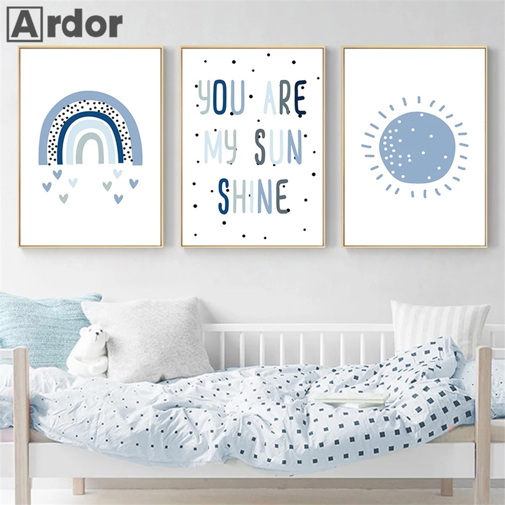 Nursery Wall Prints You Are My - Baby Nursery You Are My Sunshine recension och pris