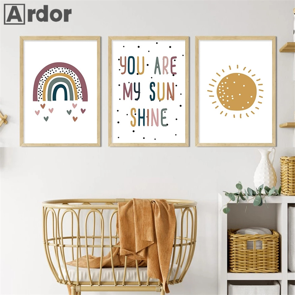 Nursery Wall Prints You Are My - Baby Nursery You Are My Sunshine recension och pris