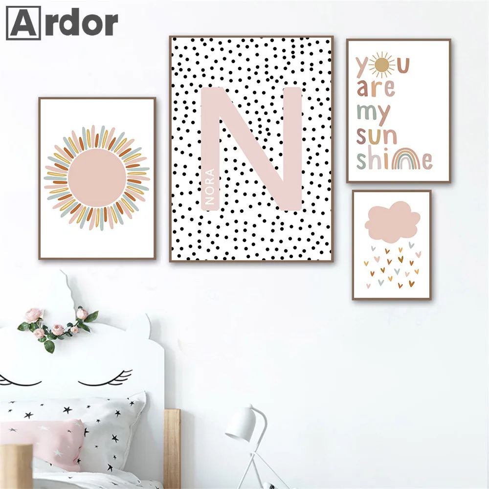 Custom Name Posters Baby Nurse - Baby Nursery You Are My Sunshine recension och pris