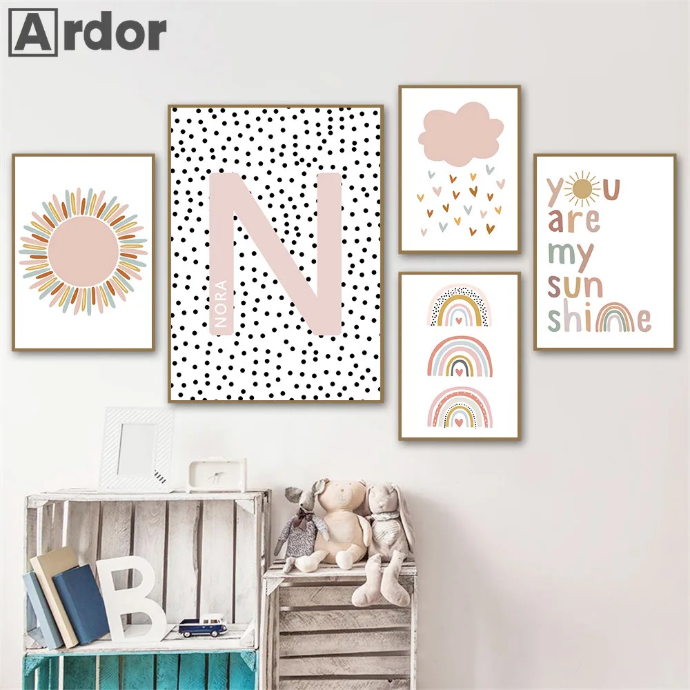 Custom Name Posters Baby Nurse - Baby Nursery You Are My Sunshine recension och pris