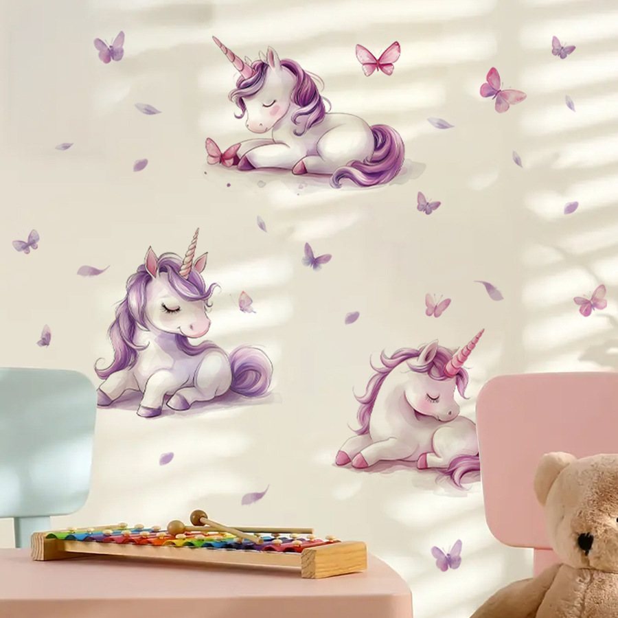 Cartoon Fantasy Unicorn Wall S - Baby Unicorn Nursery recension och pris