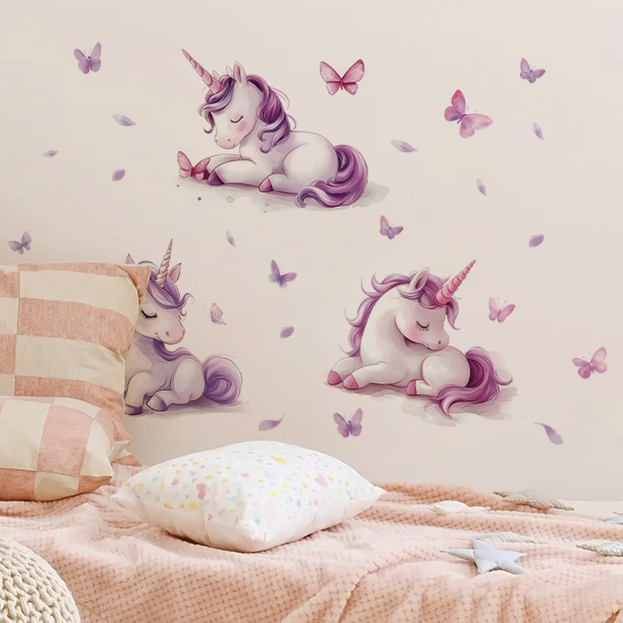 Cartoon Fantasy Unicorn Wall S - Baby Unicorn Nursery recension och pris