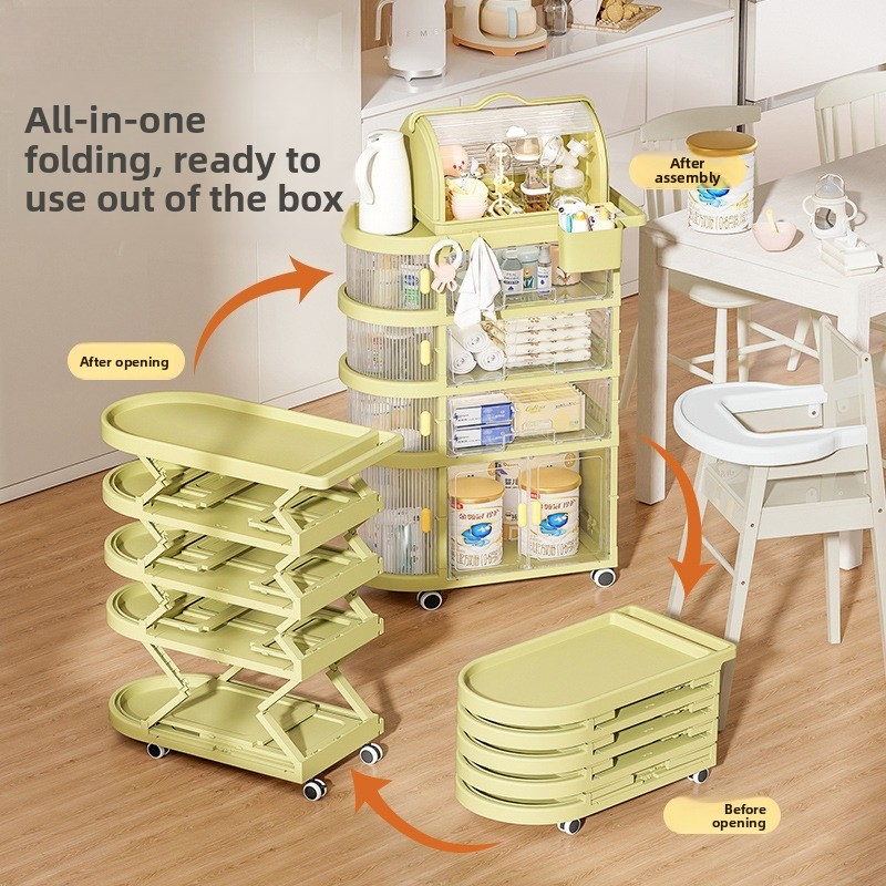 Hanging Floor Cart Baby Organi - Baby Nursery Trolley recension och pris