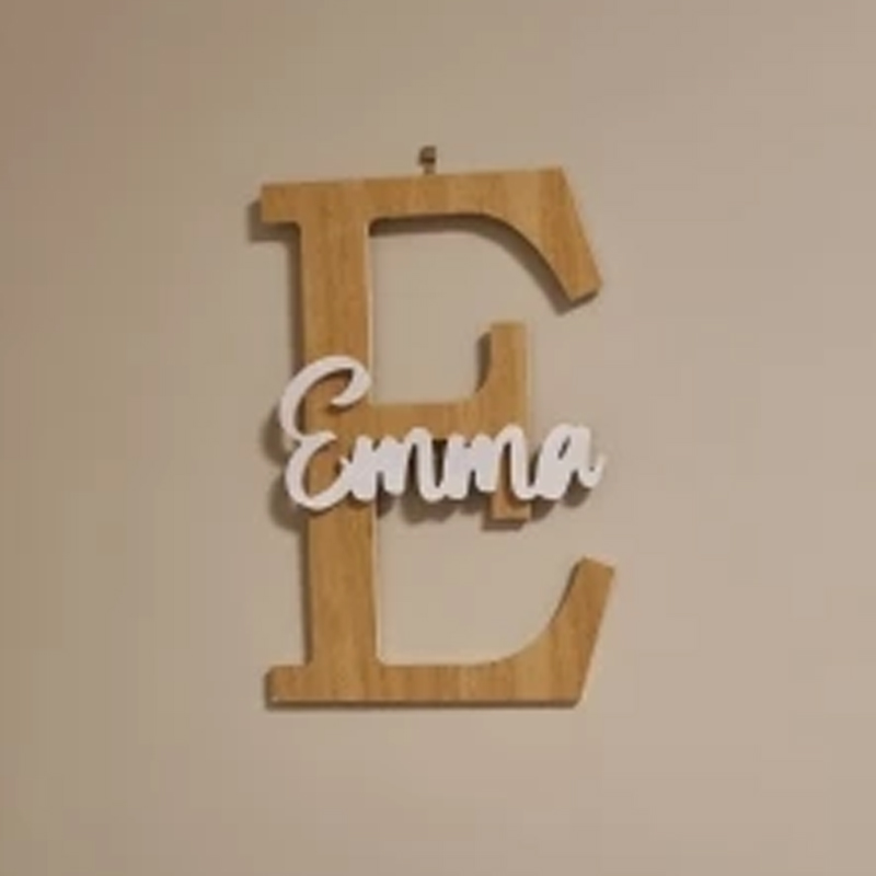 Custom Wooden Name Sign  Baby  - Baby Nursery Name Letters recension och pris