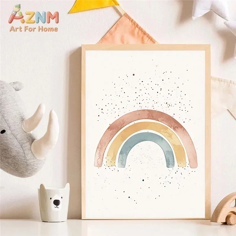 AZNM Watercolor Cute Animal Ca - Baby Unicorn Nursery recension och pris