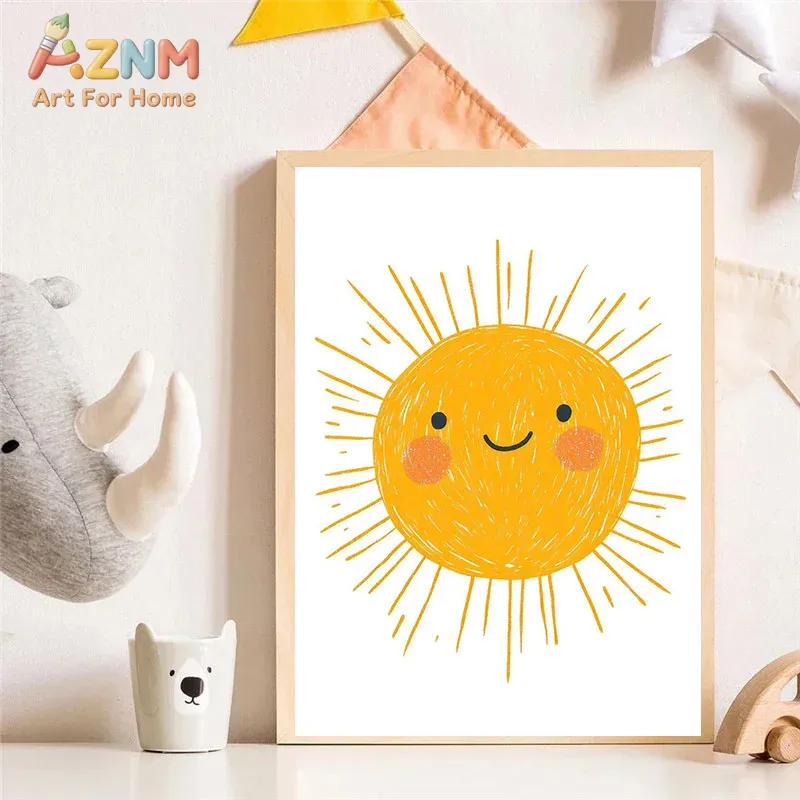 AZNM Watercolor Cute Animal Ca - Baby Unicorn Nursery recension och pris