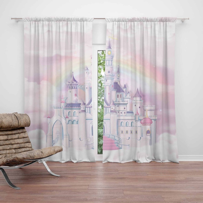 Princess Castle Nursery Curtai - Baby Nursery Blackout Curtains recension och pris