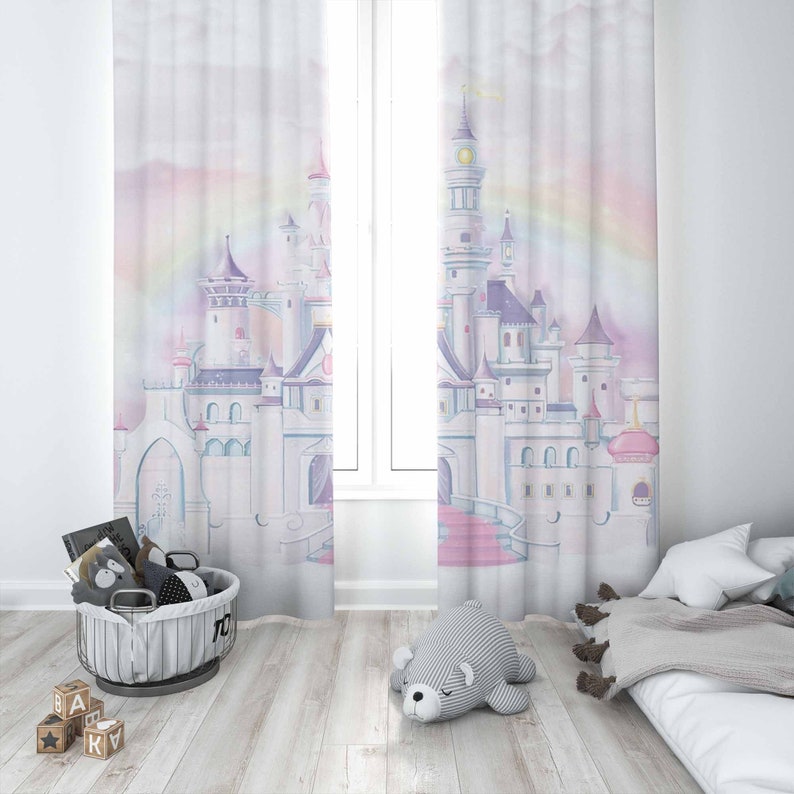 Princess Castle Nursery Curtai - Baby Nursery Blackout Curtains recension och pris